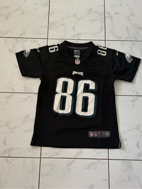 Nike Philadelphia Eagles Zack Ertz #86 Black Football Jersey Youth Small